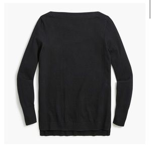 J. Crew Factory Cotton Boatneck tunic sweater BC544